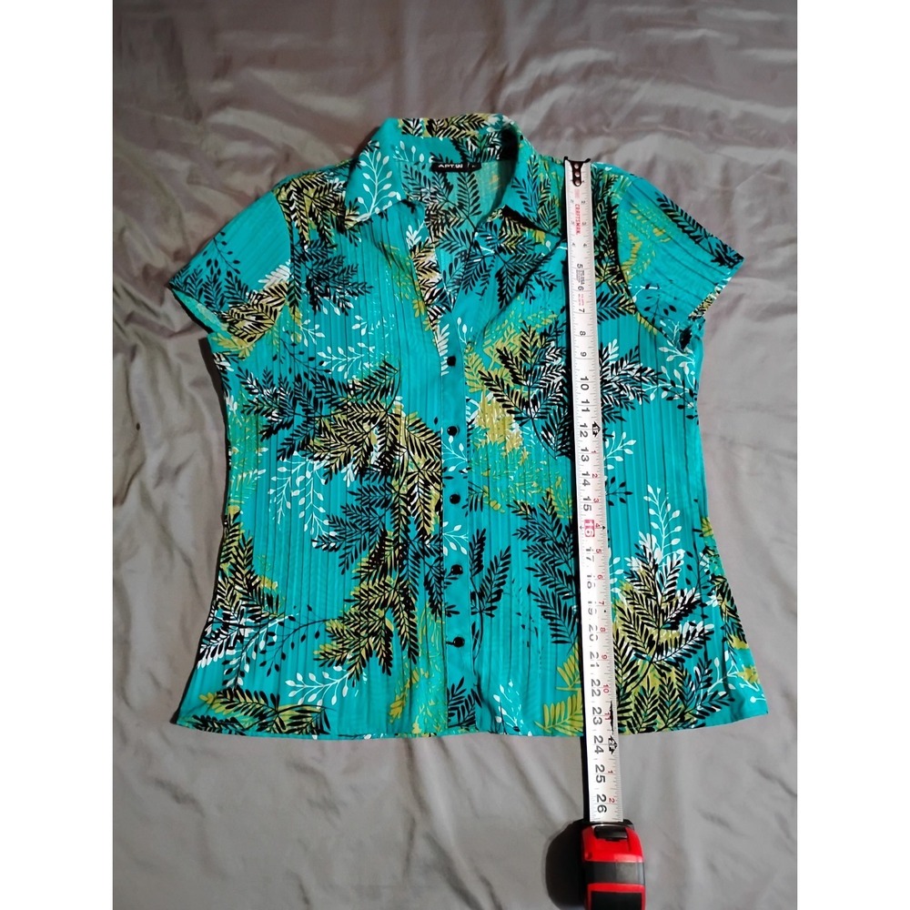 APT 9 Plants Button Up Shirt Size Large - Picture 3 of 9